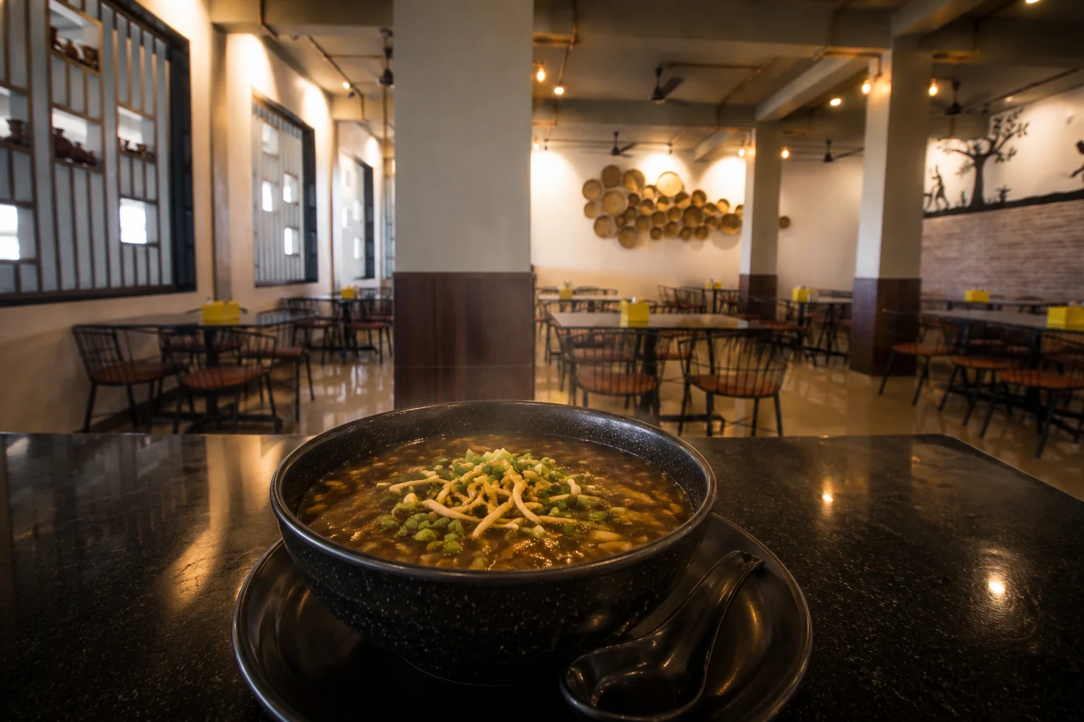 Chicken Manchow Soup - Non-Veg dish at The Farmer's Kitchen Shirwal
